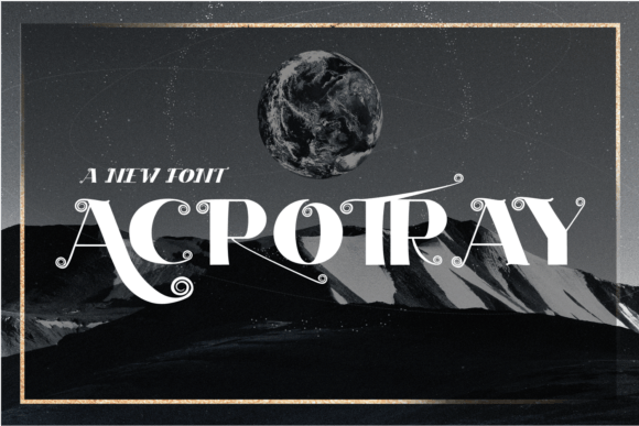 Acrotray: A Serif Font for Elegant Brand Identity Design