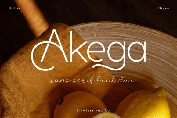 Akega Duo: The Modern Sans Serif Typeface for Handmade Brands