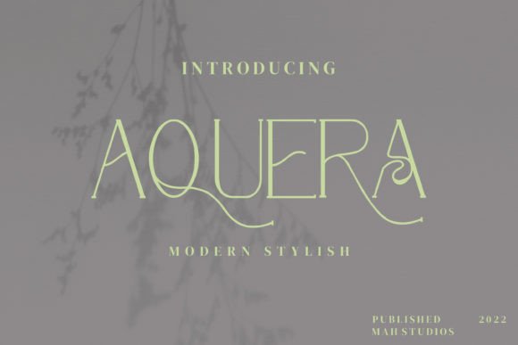 Aquera: The Elegant Serif Font for Editorial Design