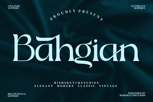 Bahgian Serif Font: Elevate Your Brand’s Visual Identity
