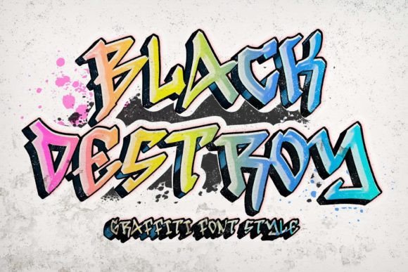 Black Destroy Typeface: A Bold Choice for Web Design