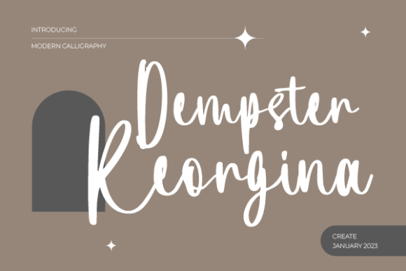 Dempster Keorgina: The Elegant Handwritten Typeface for Makers