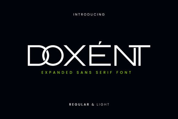 Doxent: The Elegant Sans Serif Typeface for Modern Editorial Design