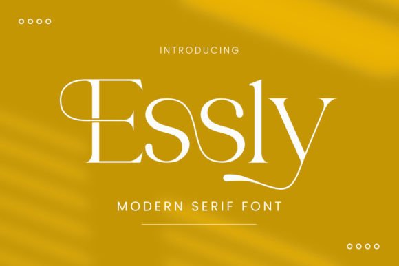 Essly Serif: A Balanced Typeface for Elegant Brand Identity