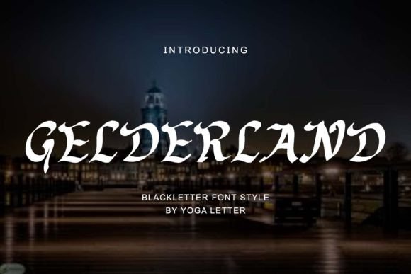 Gelderland Typeface: Elevating Editorial Design with Blackletter Elegance
