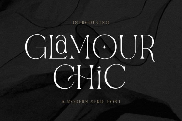Glamour Chic: A Sophisticated Serif Font for Handmade Brands