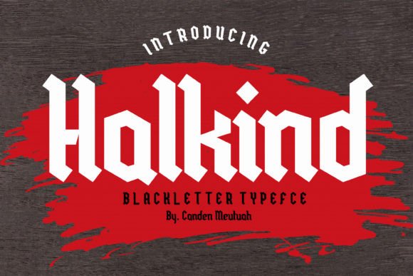 Halkind: The Blackletter Typeface for Premium Brand Identity