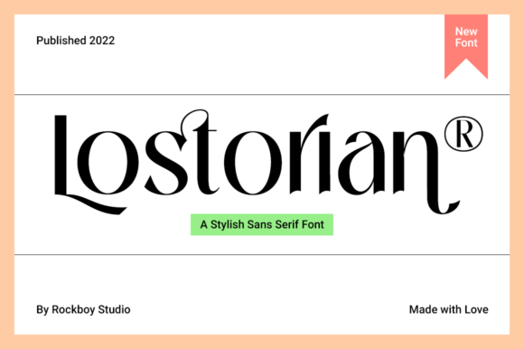 Lostorian Font Review: A Modern Sans Serif for Brand Identity
