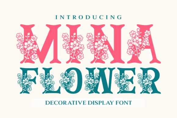 Mina Flower: A Whimsical Typeface for Editorial and Brand Identity