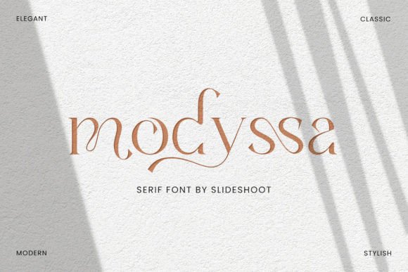 Modyssa: The Exquisite Serif Typeface for Luxury Craft Brands
