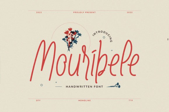 Mouribele: The Handwritten Typeface for Elegant Editorial Design