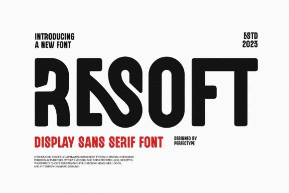 Resoft: A Minimalist Sans Serif Typeface for Modern Campaigns