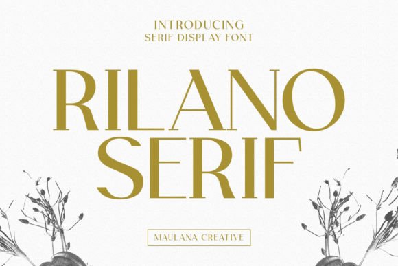 Rilano Serif: The Premium Typeface for Polished Brand Identity