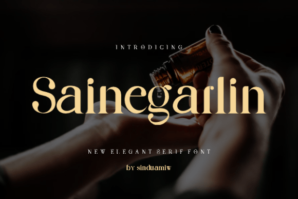 Sainegarline: The Elegant Serif Typeface for Premium Craft Designs