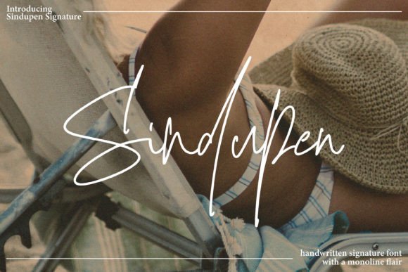 Sindupen Signature: A Delicate Typeface for Elegant Web Design