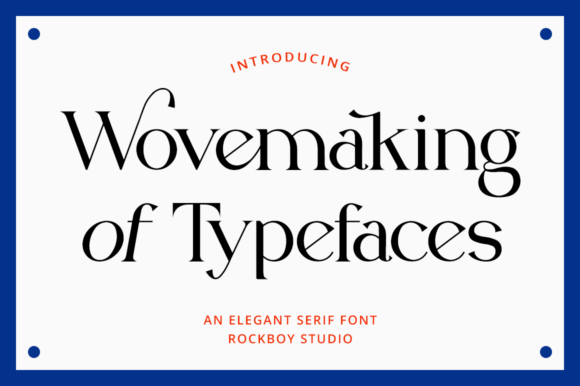 Wovemaking of Typeface: Elevating Editorial Design with Elegant Sans Serif